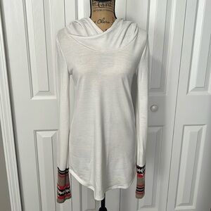 So Perla White Hoodie